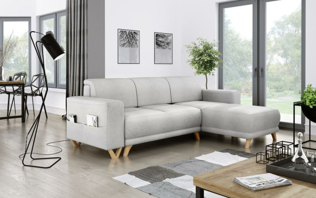Ontwerp hoekbank L-vorm bank slaapbank slaapbank stofbekleding