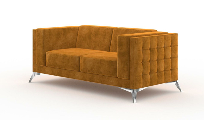 Tweezits 2-zits Chesterfield gestoffeerde bank Stoffen bank Bank zitcombinatie