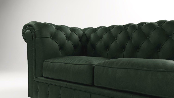 Chesterfield Bank Bank Bekleding 3-zits Bankstellen Zitset Bankstellen Groen
