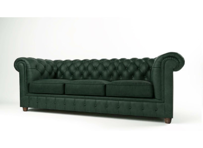 Chesterfield Bank Bank Bekleding 3-zits Bankstellen Zitset Bankstellen Groen