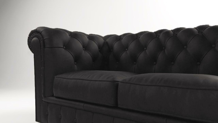 Designer Bank 3-zits Chesterfield Bank Beklede Banken Driepersoons Bankstellen Zitting