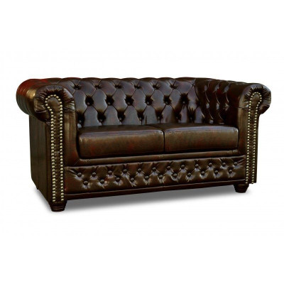 Chesterfield Sofa York 2-zits met slaapfunctie Bank Bekledingsbanken Banken Nieuw