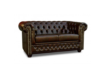 Chesterfield Sofa York 2-zits met slaapfunctie Bank Bekledingsbanken Banken Nieuw