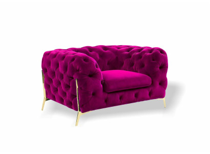 Chesterfield oorfauteuil fauteuil 1-zits bank bank gestoffeerd banken textiel nieuw
