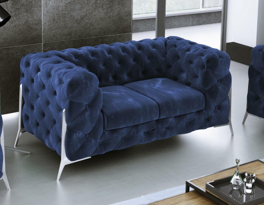 Chesterfield Bank 2-zits gestoffeerde zit stof textielbanken leren banken bank