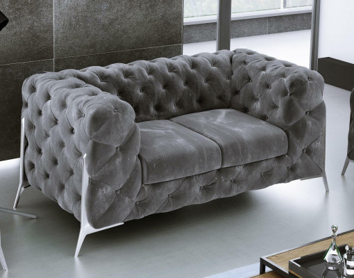 Chesterfield Bank 2-zits gestoffeerde zit stof textielbanken leren banken bank
