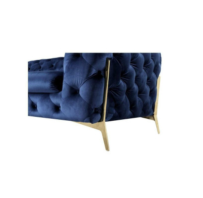 Luxe 2-zits bank gestoffeerde bank lederen stoffen bank chesterfield set nieuw