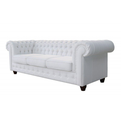 Designklassieker Chesterfield Grote XXL Bank Lederen Textiel Sofa's Banken 3-zits