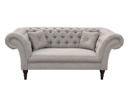 Nieuwe 2-zits Chesterfield gestoffeerde bank stoffen bank bankstel sofa.