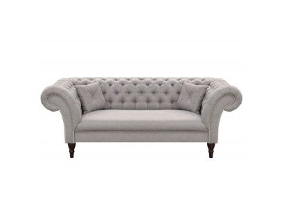 Chesterfield Design Bank Bekleding Leer Stof Bank Banken 3-zits Nieuw