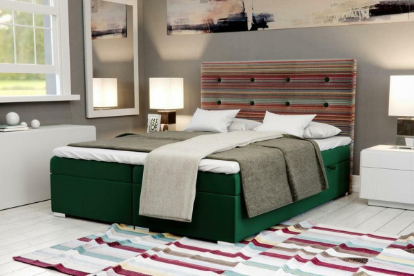 Boxspringbed Hotel Tweepersoonsbed Textiel Luxe Bedden Bekleed Bedlade Functie