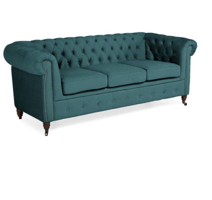 Klassieke Chesterfield meubels Driezitsbank Stoffen bank Luxueus ontwerp