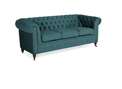Klassieke Chesterfield meubels Driezitsbank Stoffen bank Luxueus ontwerp