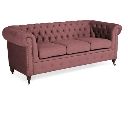 Klassiek meubilair Chesterfield 3-zitsbank Stoffen bank Luxe design Nieuw