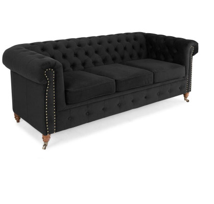 Chesterfield 3-zitsbank Stof Bank Stijlvol Ontwerp Klassiek Meubilair Nieuw