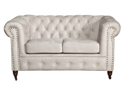 Sofa 2 zits Chesterfield bankstel textiel stof bank meubels Elegant ontwerp