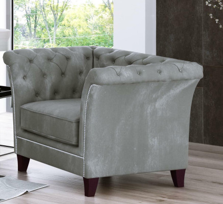 Chesterfield Fauteuil Bankbekleding 1-zits Velours Design Banken Decoratiebanken