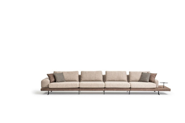 Bankstel 6 zits bank stoffen textiel luxe woonkamer modern meubels stof