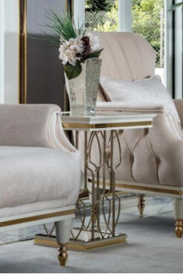 Fauteuil Chesterfield meubel tafelset 2x eenzitter set bank bank 3-delig.