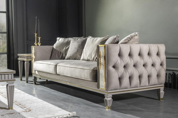 Chesterfield bank xxl Bank gestoffeerde grote banken Design meubels Inrichting