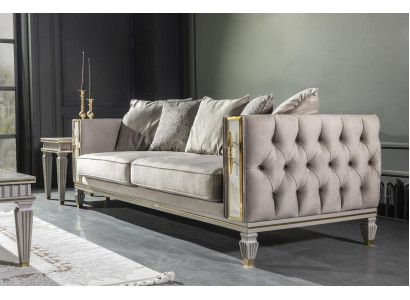 Chesterfield bank xxl Bank gestoffeerde grote banken Design meubels Inrichting