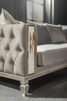 Chesterfield bank xxl Bank gestoffeerde grote banken Design meubels Inrichting