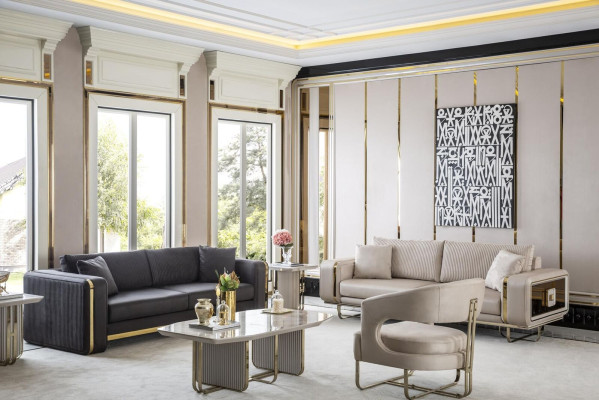 Woonkamer set Wit bankstel 2 bijzettafels Fauteuil Salontafel Luxe 6-delig. -> Woonkamerset Wit bankstel 2 bijzettafels Fauteuil Salontafel Luxe 6-delig.
