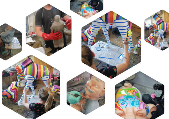 Ontwerpfiguren Sculpturen Moderne decoratie Kamelenbeeld Decoratieve sculpturen Nieuw