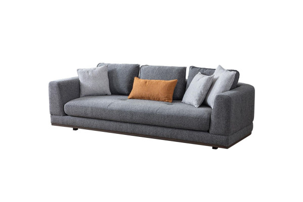 Bank 3-zits Moderne meubels Witte woonkamer Luxe 243cm Driezitsbank