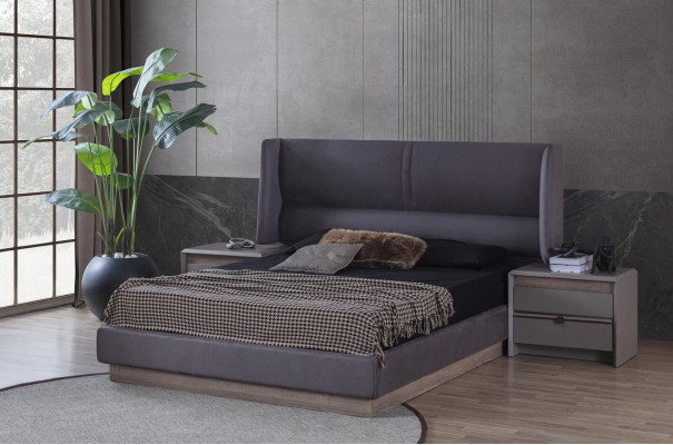 Slaapkamerset Luxe Compleet Bed 2x Nachtkastje Modern 3-delig Nieuw