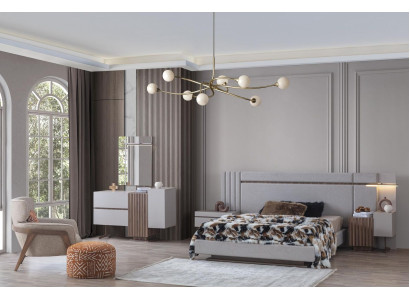 Slaapkamer set Luxe Compleet bed + 2x nachtkastjes 3-delig Modern Set Nieuw