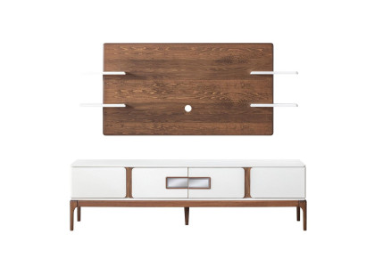 Stilvolle woonkamerset met woonwand 2-delig. Dressoir tv-wandpaneel woonwanden.