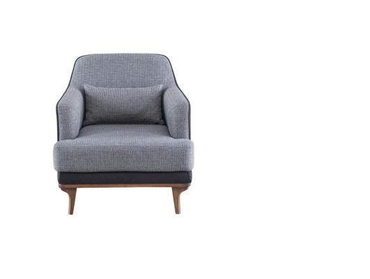 Fauteuil Modern Grijs Woonkamer Zitmeubelen Textiel design Meubels Éénzitter