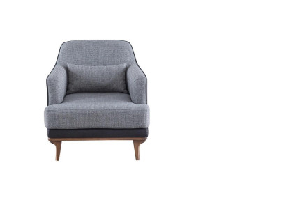 Fauteuil Modern Grijs Woonkamer Zitmeubelen Textiel design Meubels Éénzitter