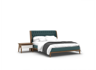 Slaapkamer Set 3-delig Luxe Tweepersoonsbed 2x Nachtkastjes Modern Meubilair