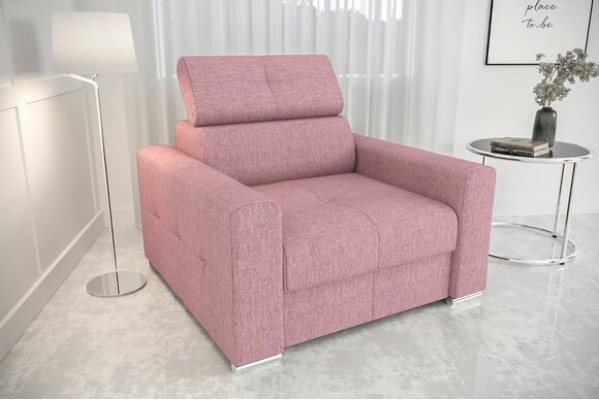 Fauteuil Moderne Lounge Club Woonkamer Modern Textiel Stof Rood Creatief Meubilair
