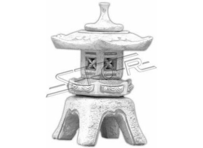 Bloemen decoratie Japanse tuin huis standbeeld figuur deco