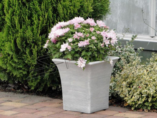 Bloemenmand figuren Bloemenvaas Vaas Tuin Terras Decoratie Standbeeld