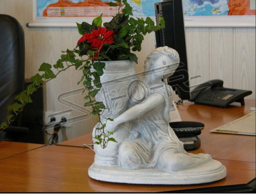 Bloempot plantenbak decoratie figuur bloempotten vazen natuur tuin