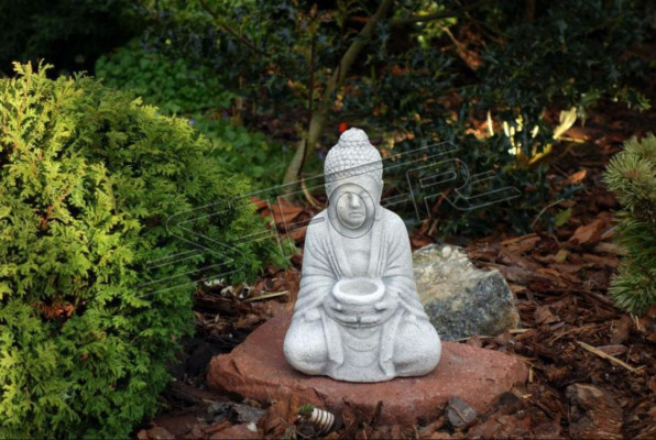 Boeddha beeld in steenlook Groot beeld voor in de tuin