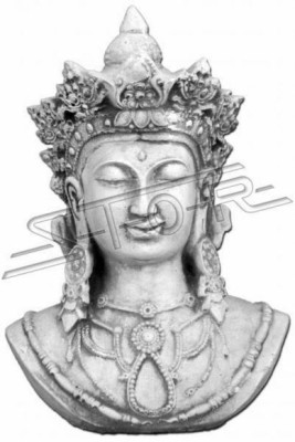 Boeddha-beeld standbeelden sculpturen figuur decoratie zilver tuin terras