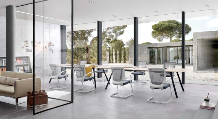 Kantoor meubels Tafels Vergader- & conferentietafels Tafel 6x Armstoel