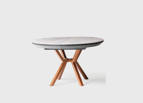 Eettafel van rundhout Luxe eettafel Keukentafel Grijs Eetkamer Hout