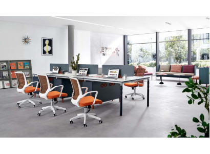 Bureautafel Counter 2 Personen Tafel Werkplek 2 Stoelen Ontwerp Tafel