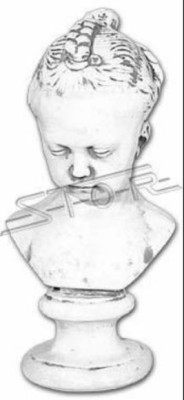 Beeld Kind Antieke Stijl Oudheid 43cm Steen Figuur Sculptuur Sculpturen
