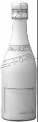 Champagne figuur sculptuur figuur standbeeld fles mousserende wijn ontwerp tuindecoratie