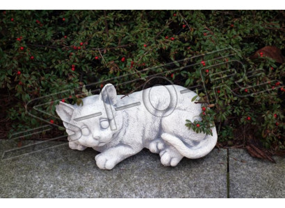 Decoratieve tuindecoratie Kat terrasstenen figuren figuur standbeeld