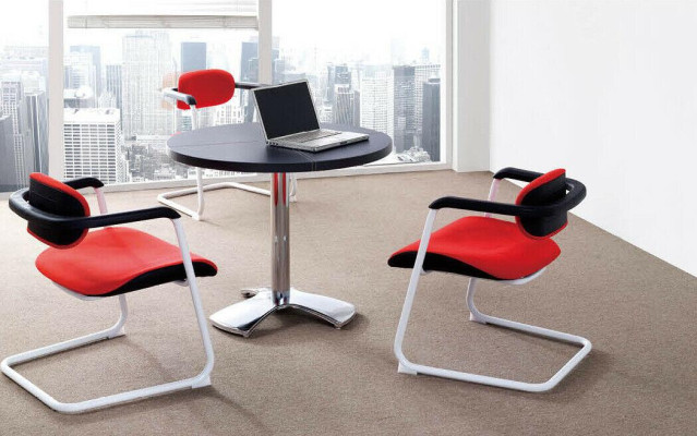 Decoratieve Swingstoel Vrijhangende Bezoekersstoel Conferentiestoelen Fauteuil