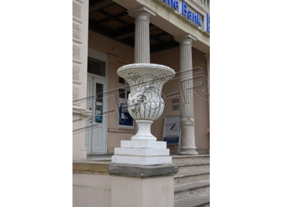 Ontwerp Bloempot Top Planz Emmer Vaas Potten Figuur Gezicht Sculptuur