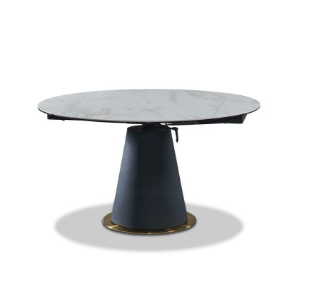 Ontwerp eettafel van hout met roestvrijstalen elementen Tafels Eetkamerdecoratie Meubels